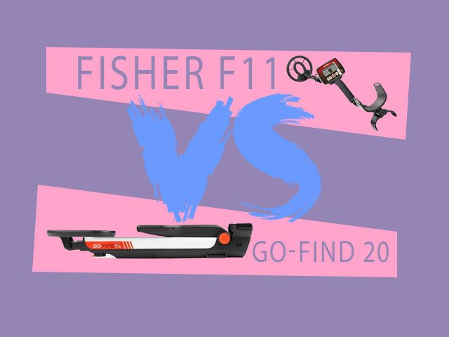 فلزیاب FISHER F11 و فلزیاب GO-FIND 20